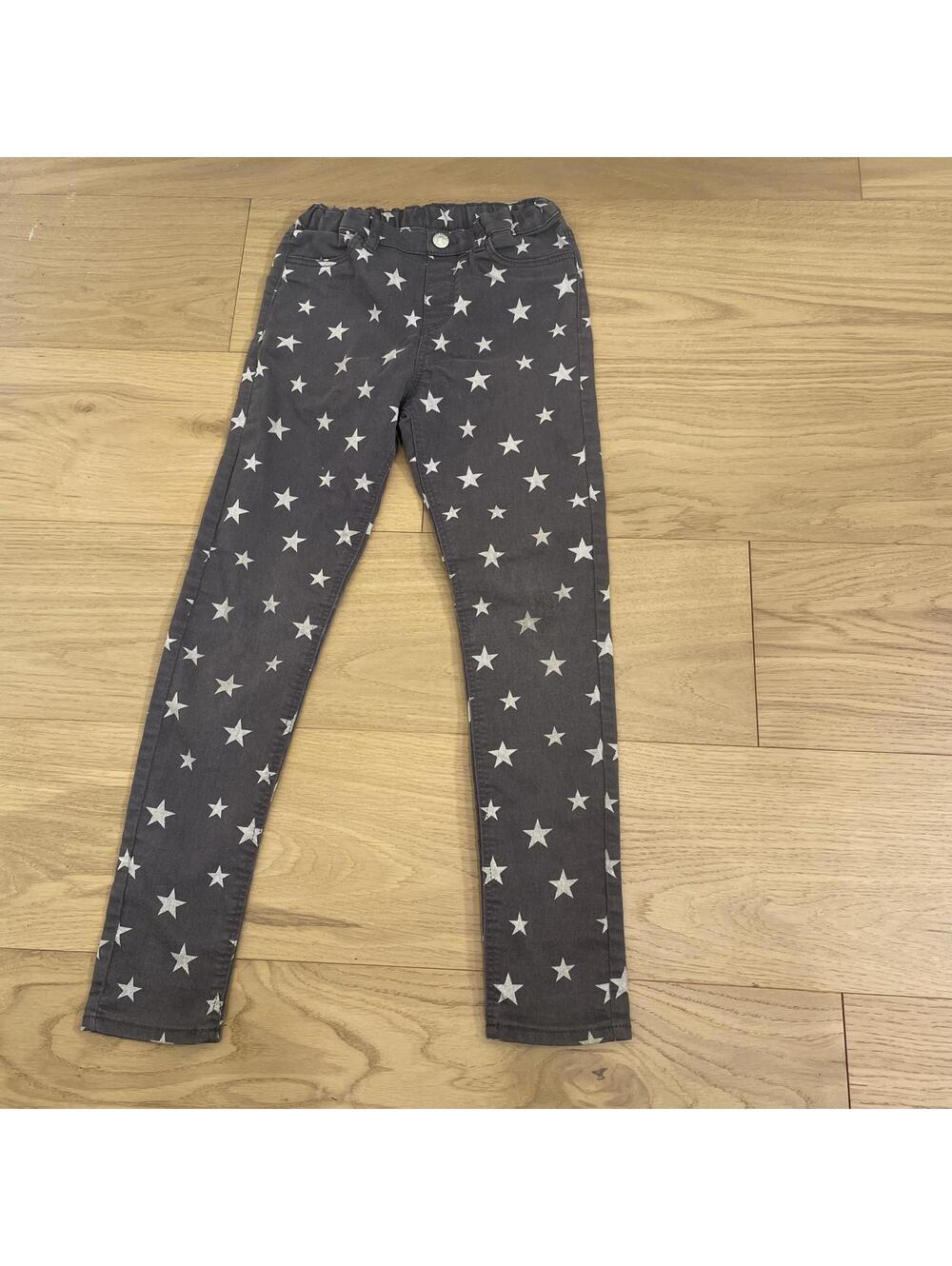H&M Kids Star Print Skinny Jeans Pants Size 8–10Y Gray